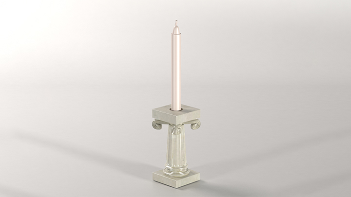 渲染模型_烛台002