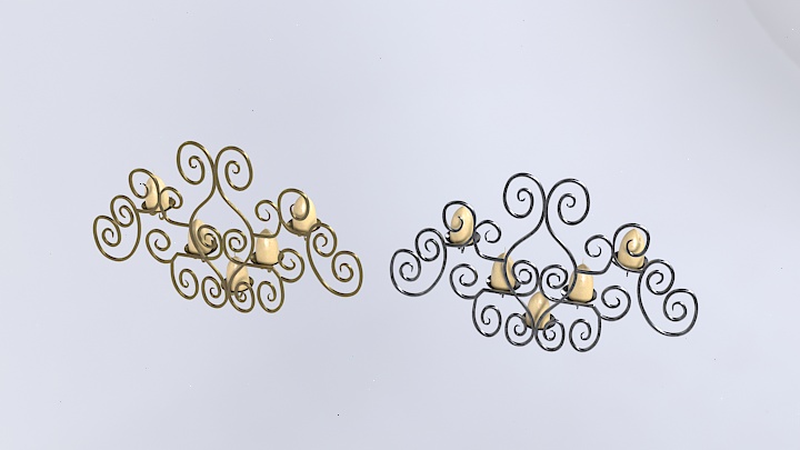 渲染模型_烛台008