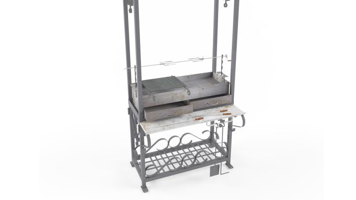 渲染模型_烧烤架002