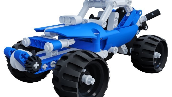 渲染模型_玩具车003