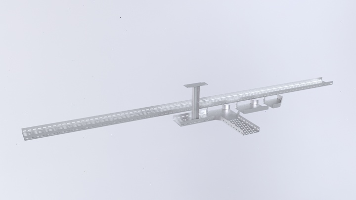 渲染模型_电缆桥架001