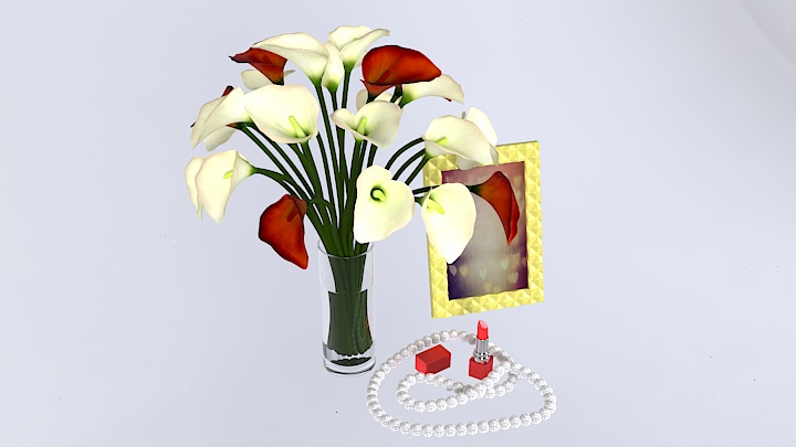 渲染模型_盆栽034