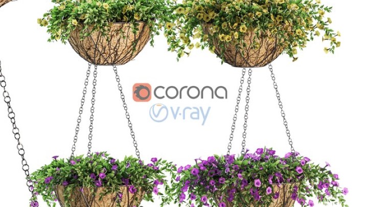 渲染模型_盆栽077