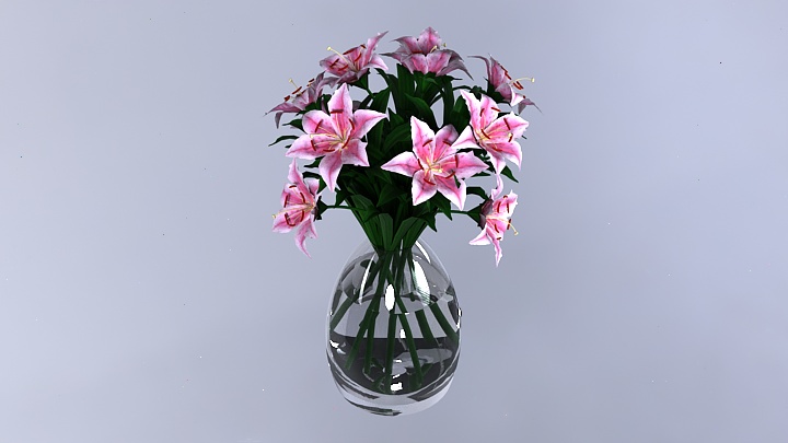 渲染模型_盆栽174