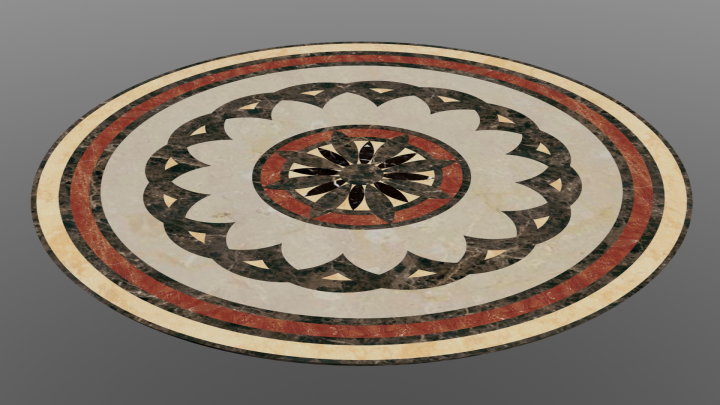 渲染模型_石盘003