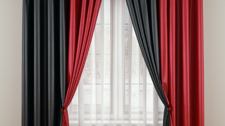 渲染模型_窗帘010