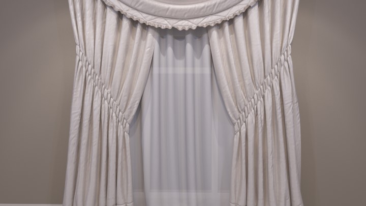 渲染模型_窗帘011