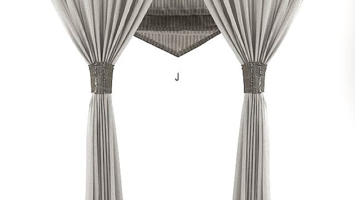 渲染模型_窗帘018