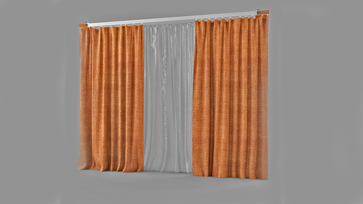 渲染模型_窗帘019