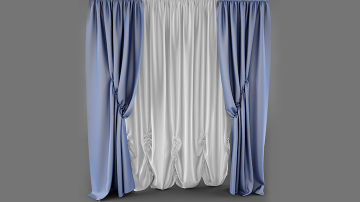 渲染模型_窗帘029