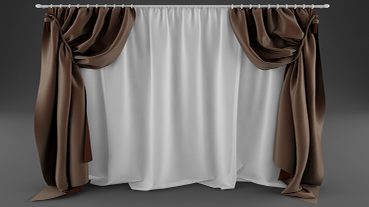 渲染模型_窗帘030