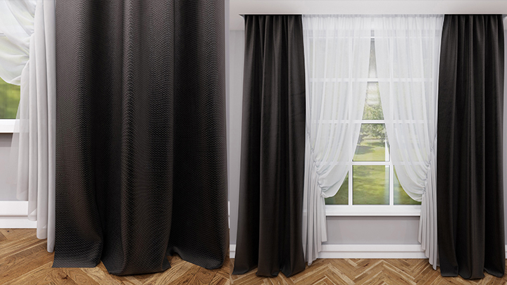 渲染模型_窗帘032