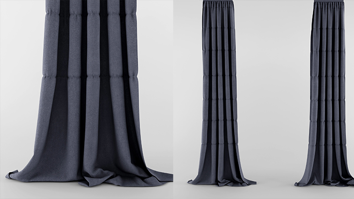 渲染模型_窗帘033