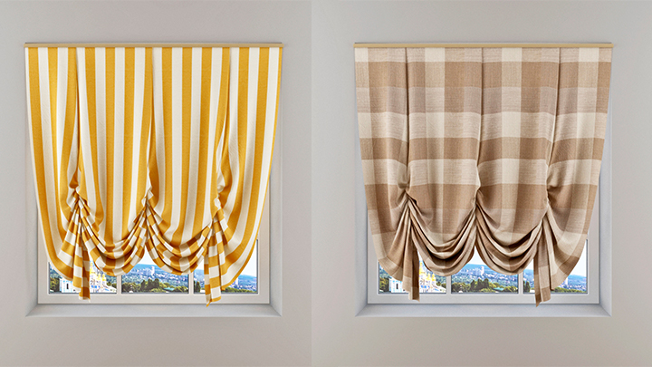 渲染模型_窗帘055