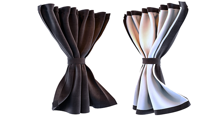 渲染模型_窗帘093