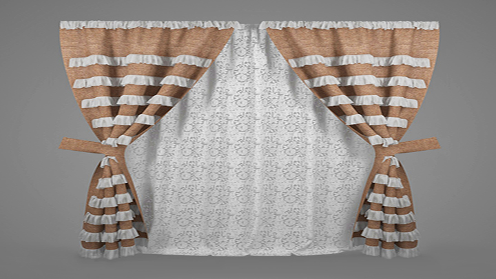 渲染模型_窗帘112