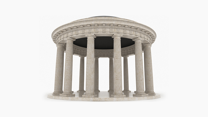 渲染模型_罗马亭001