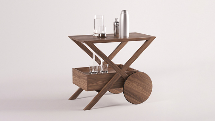 渲染模型_茶台001