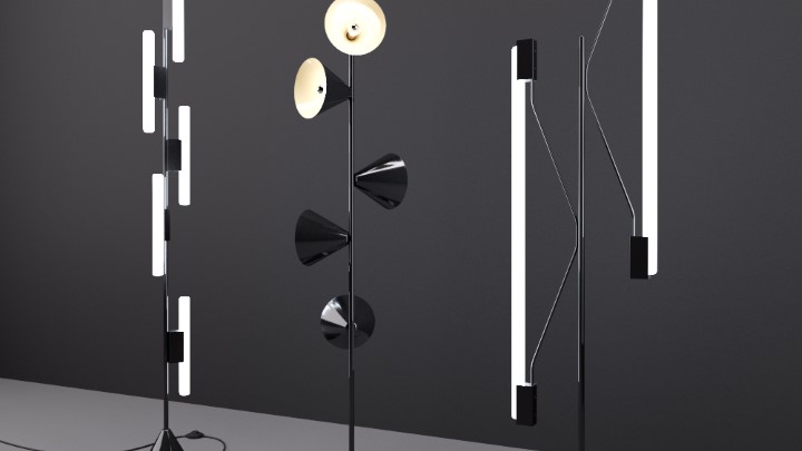 渲染模型_落地灯003