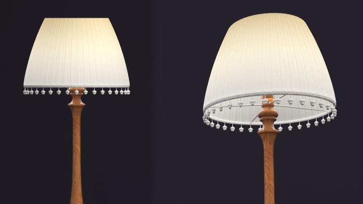 渲染模型_落地灯008