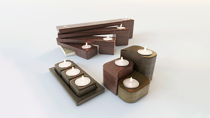 渲染模型_蜡烛011