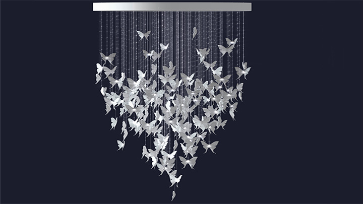 渲染模型_蝴蝶风铃001