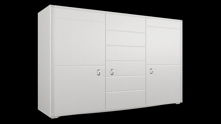 渲染模型_衣柜001