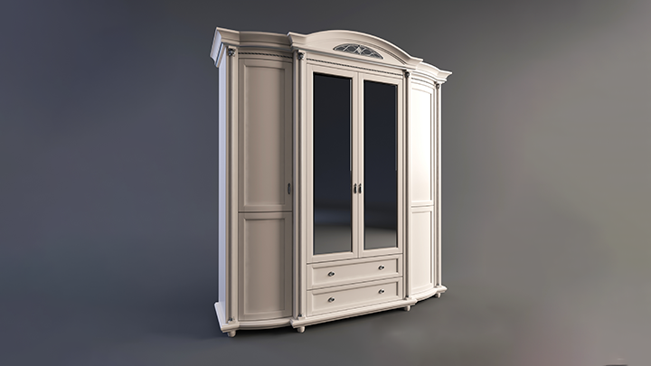 渲染模型_衣柜004