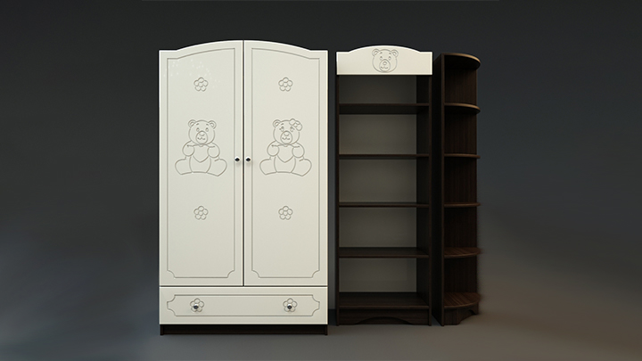 渲染模型_衣柜020