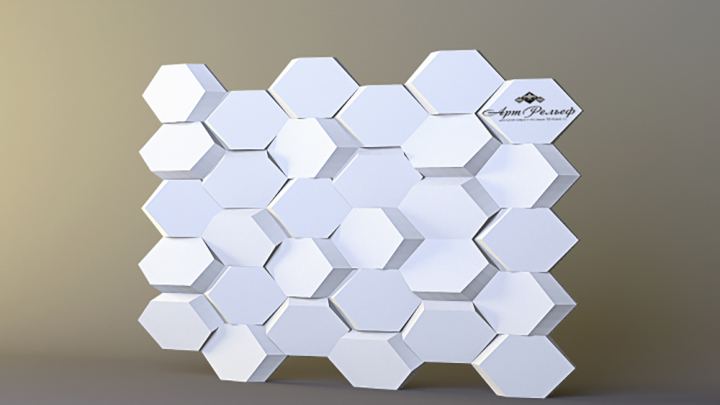 渲染模型_装饰墙011