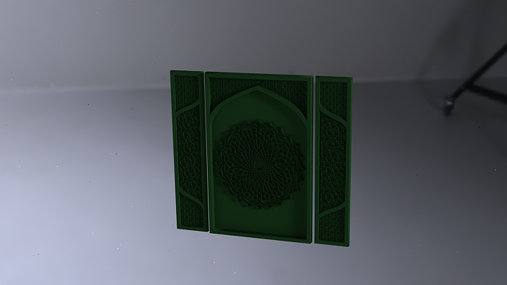 渲染模型_装饰墙025