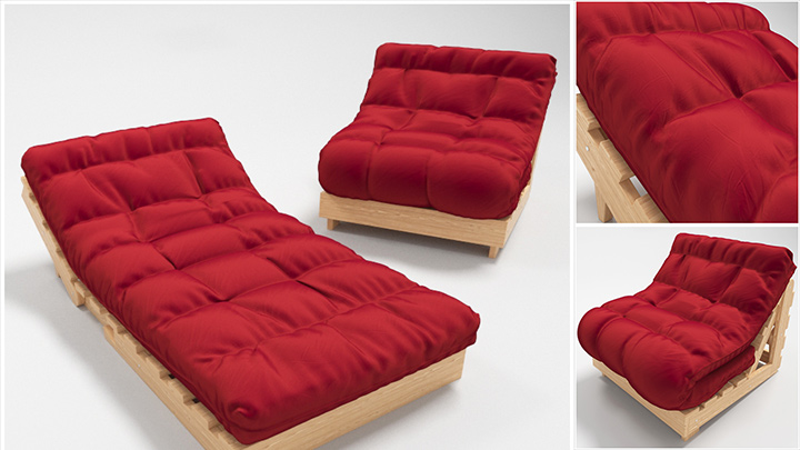 渲染模型_躺椅015