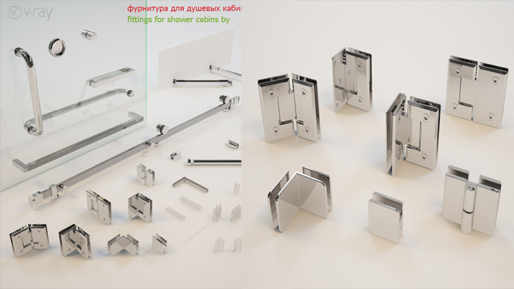 渲染模型_金属件001