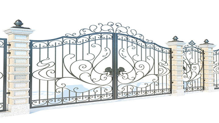 渲染模型_铁门003