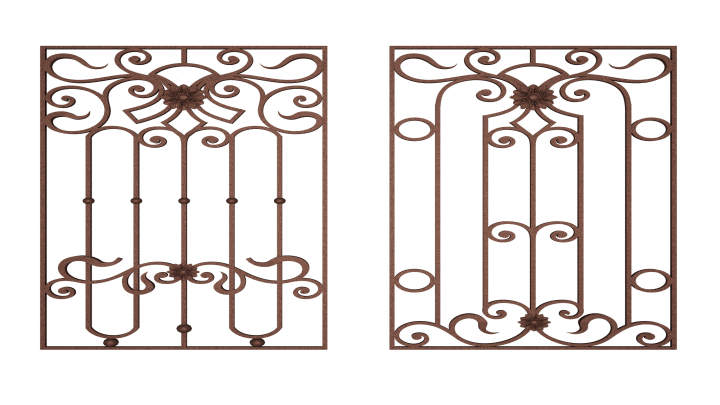 渲染模型_铁门004