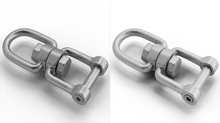 渲染模型_锁扣001