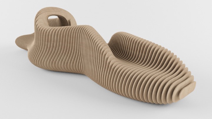 渲染模型_长椅010