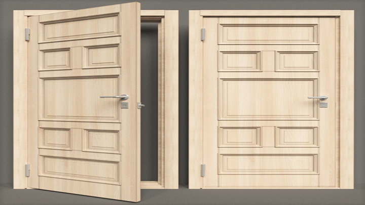 渲染模型_门框008