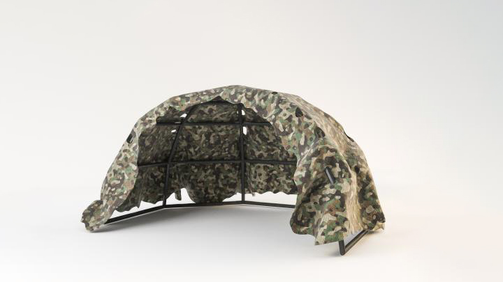 渲染模型_陆军迷彩帐篷001