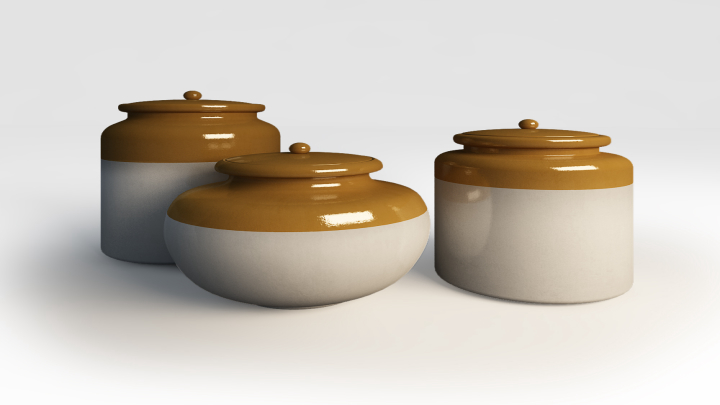 渲染模型_陶罐001