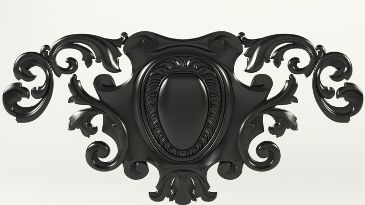 渲染模型_雕花001