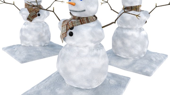 渲染模型_雪人001