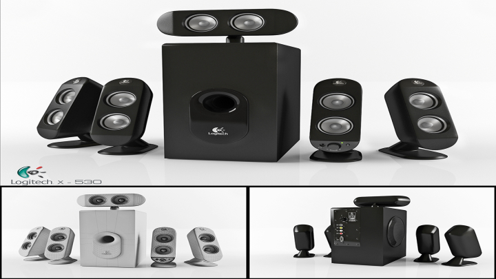 渲染模型_音响025