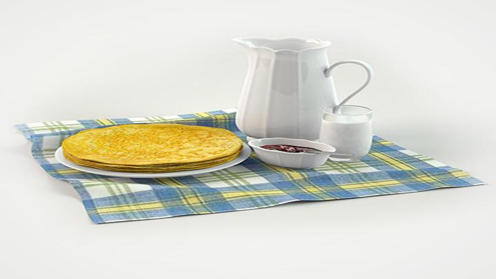 渲染模型_餐具001