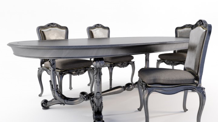 渲染模型_餐桌016