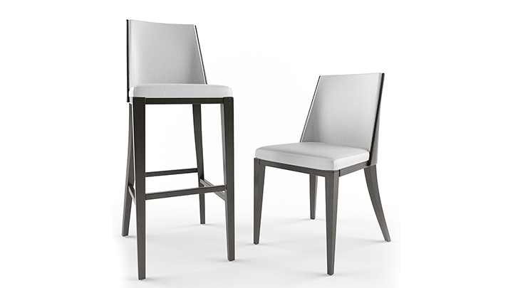 渲染模型_餐边椅001