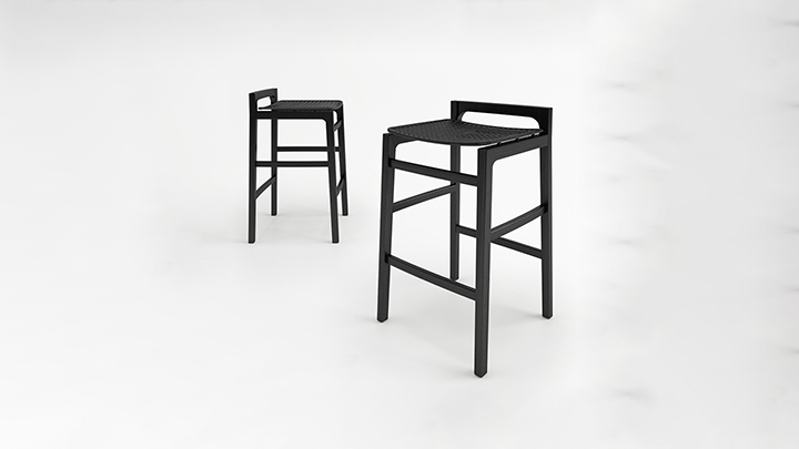 渲染模型_高脚凳001