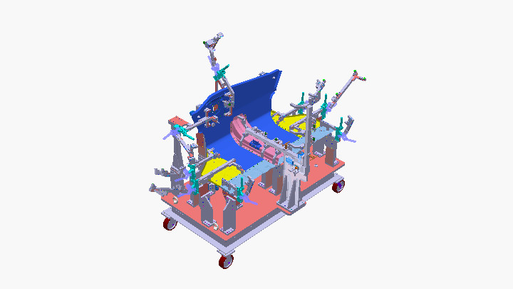 Catia_汽车工装夹具002
