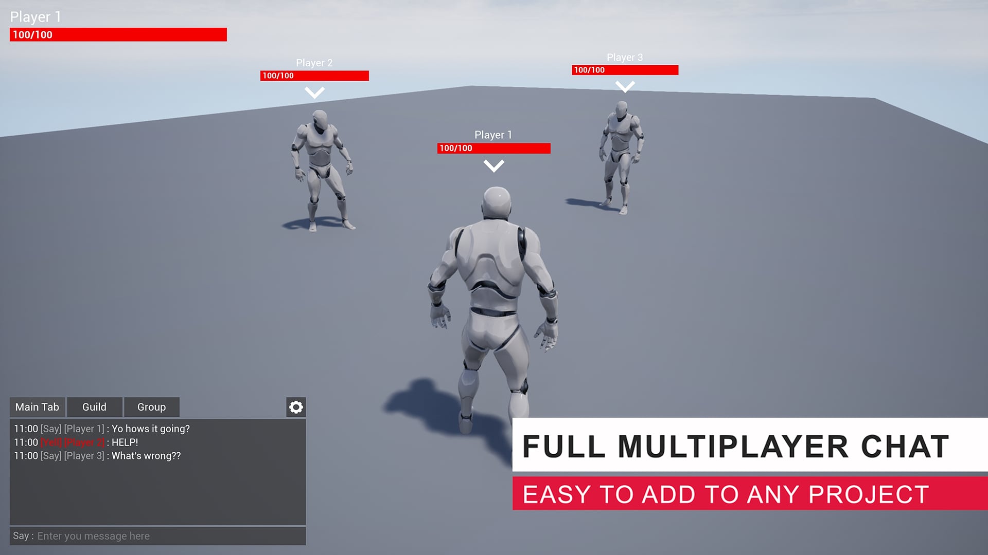 Chat Groups Guilds聊天群组蓝图模板