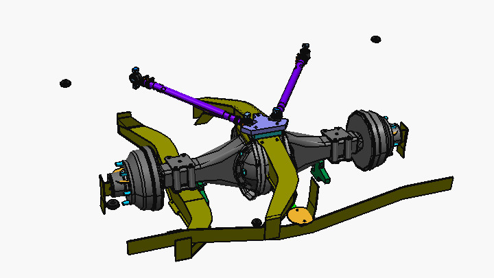 STEP_发动机后置客车后悬架001
